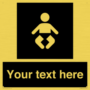 Custom information: black panel baby change